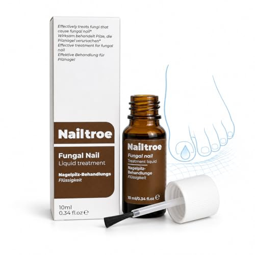 Nagelpilz Behandlung Schnell & Intensiv – Nailtroe Innovative Nagellösung gegen Nagelpilz, Unterstützt Gesundes Nagelwachstum, Fördert Klare & Feste Nägel, 10ml