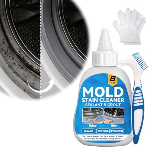 Gel Anti Moisissure Salle de Bain | Mur Intérieur, Joints, Carrelage, Douche et Machine à Laver, Nettoyant Salle de Bain pour Traces Noires et Humidité