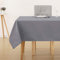 Deconovo Mantel Hule Mantel Mesa Rectangular Impermeable de Poliéster para Mesa Mantel Antimanchas para Decoración de Mesa Hogar Cocina Salón Cumpleaños130x280cm Gris