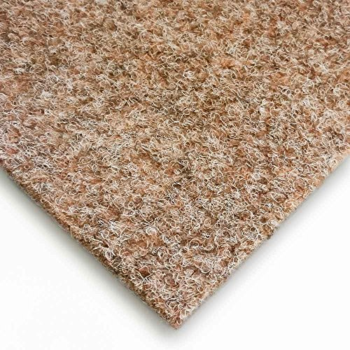 livingfloor® Kunstrasen Vliesrasen mit Noppen Hellbraun in 1,50 m Breite, Länge variabel Meterware, Größe:5.50x1.50 m