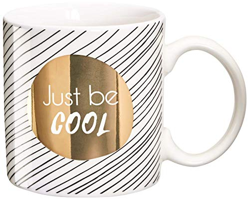 Draeger - Taza Original - Taza de té para regalar a sus seres queridos - Taza de café de porcelana fina - 350 ml 8 cm de diámetro x 8,5 cm de altura just be cool