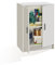 Dmora - Armoire polyvalente à 2 portes Memphis, Étagère à chaussures avec 1 étagère, Blanc, 59x37h80 cm