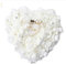 GOTOTOP Romantische Rosen Herzform Ringkissen Hochzeit Gastgeschenk Schmuckschatulle mit eleganten Satin Diamanten Perle, 15 x 13 cm