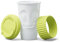 FIFTYEIGHT PRODUCTS / Becher ToGo „Lecker“ (Porzellan, 400ml, Limette, Made in Germany)