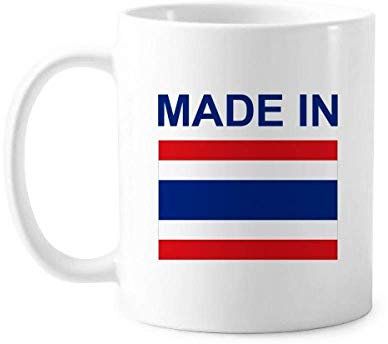 Tasse aus Keramik, hergestellt in Thailand