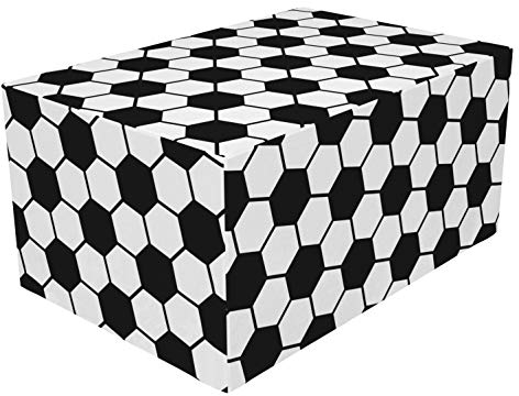 Vinyl Palettenhusse Fußball - für 4 Paletten - 120 x 80 x 58 cm - dekorative Abdeckung - Einsatz Indoor & Outdoor
