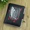 WYTX Brieftasche Anime Hatsune Miku PU Schwarz Kurze Null Brieftasche Geldbörse mit Innen Zipper Tasche Taste Stil Geld Tasche,Attack On Titan