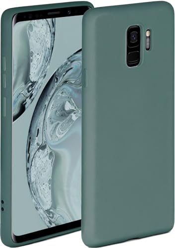 ONEFLOW Soft Case für Samsung Galaxy S9 Hülle aus Silikon mit Kameraschutz, Silikonhülle mit erhöhtem Schutz fürs Display, Backcover Schutzhülle, weiche Handyhülle, Petrol