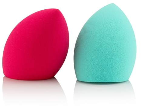 Beauty Blenders 2 Pack, Latex-Free Makeup Sponges for Foundation, Concealer & BB Cream – Soft, Reusable Make Up Sponges – Face Sponge Set