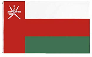 Stormflag Oman Flagge (90cmx150cm) Polyester Pongee 90g mit Ösen mit Doppelnadel genäht.