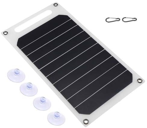YUMILI Solar Ladegerät, 10W IP64 Wasserdichtes tragbares Solarpanel Mobilladegerät mit 5 V USB Ausgang für Reisen Sport Wandern Camping Strand und andere Outdoor Aktivitäten