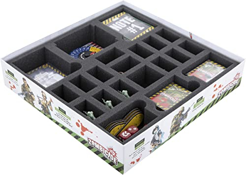 Feldherr Schaumstoff-Set kompatibel mit Zombicide: 2. Edition - Fort Hendrix - Brettspielbox