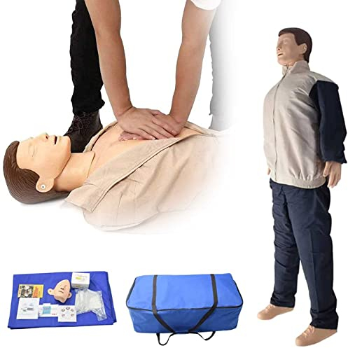 SHIXUE Trainingspuppe für Erste Hilfe Training, CPR Übungspuppe mit Medizinischem Zubehör & Tragetasche, HLW Puppe für Trainingszwecke