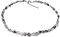 XEN Black Rutilquarz - Collier Trommelstein 48 + 5 cm 925 Silber 48