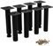 Btowin VCF Lot de 8 pieds de meubles en métal réglables de 18 cm, pour armoire, table, canapé, chaise, bureau, placard de cuisine