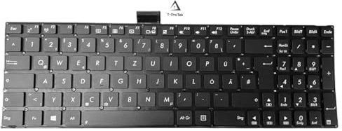 T-ProTek DEUTSCHE - Tastatur Keyboard ohne Rahmen Version 4 kompatibel für ASUS R556L
