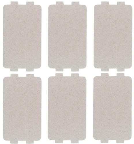 YANGWEN Plaque Mica Micro Ondes,6 pièces Mica Micro Ondes Micro-Ondes de Feuille Remplacement des Accessoires de réparation pour la Cuisine Micro-Ondes (117 x 65 mm)