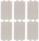 YANGWEN Hoja de Mica,6PCS Microondas de Hoja platada, Líder del Horno de microondas Líder del Panel Líder de Panel Accesorios de reparación de la Hoja de Panel para microondas de Cocina (117 x 65 mm)