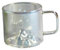 100 ml bunter Vulkan-Becher mit geradem Griff, hohes Borosilikat, hitzebeständiges Glas, Teeservice mit geradem Griff, Vulkan-Tasse
