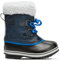 Sorel Yoot Pac Nylon WP, Stivali da Neve Impermeabili Unisex - Bambini e ragazzi, Blu (Collegiate Navy/Super Blue 111), 38 EU