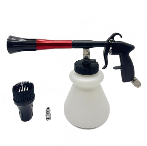 Aumaycheer Pistola de limpieza de coche, herramienta de detalle automático, equipo limpiador de tapicería seca al aire, cuidado interior del coche, lavadora de coche de alta presión con rodamiento