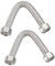 PATIKIL G1/2 x 7,87 Pouces Tuyau Flexible de Chauffe-Eau d'Acier Inoxydable, 2 Pcs Tuyau de Connecteur de Chauffe-Eau Ondulé Durable, pour Raccord de Conduites d'Eau