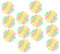 DIKACA 12st Cricket Sticky Ball Mit Saugfunktion Mehrfarbiger Saugnapf Lustige Hüpfbälle Hüpfen Saugnapfkugeln Stock Werfen Spaß Beim Saugen Leuchtend PVC Aufkleber Ball Kind
