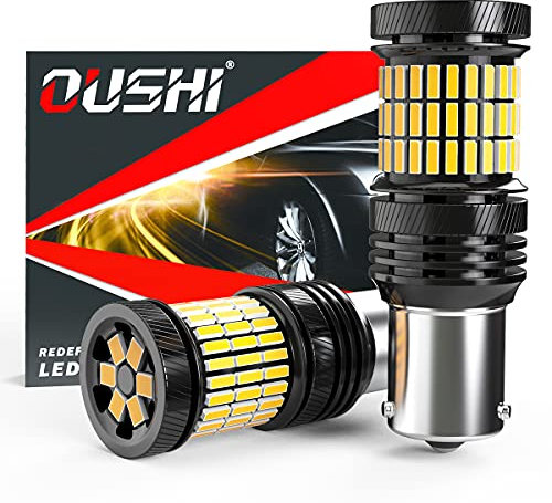 OUSHI BAU15S PY21W Ampoule LED, 7507 1156 1156PY Ampoule LED 4000LM 12V-24V 21W Remplacement Feux De Recul DRL LED De Voiture, 6500K Blanc Xénon (Lot de 2)