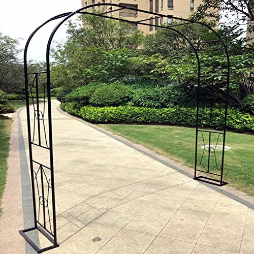 XAoSCd Gartenbogen-Spalier, Rosenbogen Für Hochzeiten, Mit Sockel, Langlebiges Pergola-Torbogen-Gitter Aus Metall, Für Party-Dekoration Im Innen- Und Außenbereich,