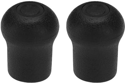 eMagTech 2 Stück 22 Mm PVC-Angelruten-Endkappen-Schutzkappen-Endstück Geeignet für Angelrutenbau-Reparaturen DIY-Angelruten-Enden Schwarz 46 X 36 Mm