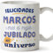 MUGFFINS Tazas Personalizadas para JUBILADO hombre - En Español - Mejor del universo - 11 oz / 330 ml - Regalo Personalizable original y divertido