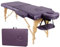 Eccellensedie Table de Massage Pliante Professionnelle - 2-Zone Bois Table Massage Portative pour Spa et Physiothérapie Tatouage (Violet)