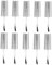 Vaguelly 10pcs Nail Gel Bottles Caps Replacement Nail Polish Bottle Caps Brush Liner