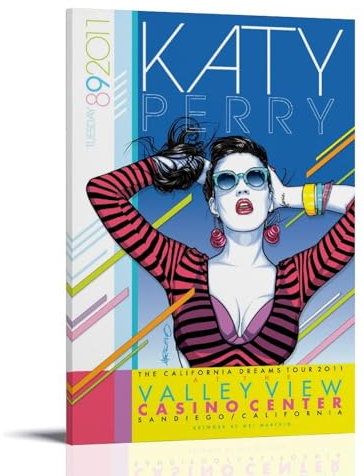 CJianqiang Katy Perry. 6 Album Sänger Leinwand Poster Musik Poster Kunst Dekoration Malerei 30 x 45 cm (12 x 18 Zoll) Rahmenstil