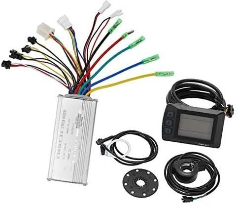 DEMULAX Kit controller for bicicletta elettrica 36V 48V 22A, motore da 500 W, regolatore di velocità for accessori fai da te for bici elettrica con set di pannelli di visualizzazione OMT-M3 Centralina