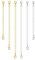 OBYJCA 6 Pcs Necklace Extender Silver and Gold, Silver Gold Necklace Extender, Chain Bracelet Extender for Necklace