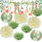 Syoulin-fiori di carta，decorazioni compleanno，addobbi battesimo，festoni addobbi compleanno, Colori naturali e tenui, adatti per decorazioni da giardino, matrimoni e feste di compleanno