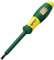 Eightwood Penna per Tester Elettrico Cacciavite da 220 V con sonda per rivelatore di potenza con test di tensione Maniglia di miscelazione Chartreuse Giraviti 4mm×75mm Cacciavite a taglio