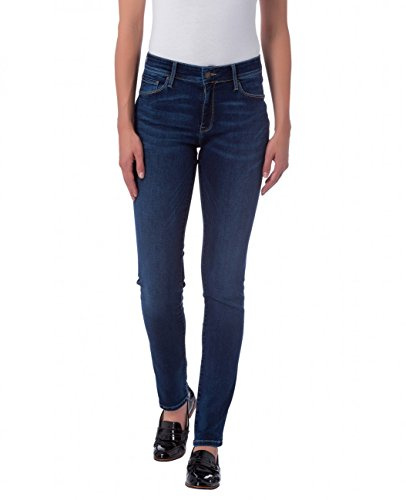 Cross Jeans Damen Anya Slim Jeans, per Pack Blau (Dark Blue 120), W33/L30 (Herstellergröße: 33/30)