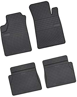 Bär-AfC RE03206 Gummimatten Auto Fußmatten Schwarz, Erhöhter Rand, Set 4-teilig, Passgenau für Renault Kangoo Typ KC/Pkw Baujahr 1998 bis 2008 4 TLG.