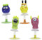 Partygeschenke - Süße Monster Feder-Pop-Ups - 4er-Tüte