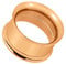 Piersando Flesh Tunnel Ohr Plug Piercing Farbige Ohrpiercing Schraub Double Flared mit Gewinde Edelstahl Ohrtunnel 3mm Rosegold