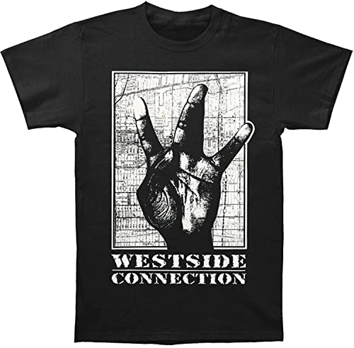 Fashion Men's T-Shirt Men Casual Shirt Ice Cube Men's Westside Connection T-Shirt Black