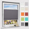 Bernice klemmfix Plissee ohne Bohren, Anthrazit 35x80cm(BxH) klemmrollo mit Klemmträger, abdunkelnde Jalousien zum Klemmen, Blendschutz Fensterrollos für Fenster & Tür