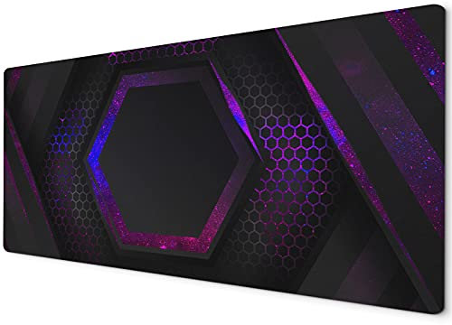Large Black/Multi Neon PWM 60x30cm Galaxy Gaming Mat | Mat XL
