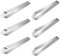6pcs Stainless Steel Fishbone Clip Slant Tweezers Food Tweezers Stainless Steel Tongs Food Styling Utensils Kitchen Pliers with Slant Tip Fish Bone Pincer Fish Bone Tweezers