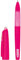 BRUNNEN, Remove, Radierbarer Gelschreiber für Schule/Universität/Büro, Ersatz für Kugelschreiber & Tintenroller, Nachfüllbar, rutschfeste Griffzone, schnell trocknende Gel-Tinte (Pink)