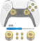 TOMSIN Northwest Guitars Thumbsticks & Action Bullet Buttons Set für PS5 Controller, goldfarben