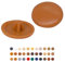 (Pack of 50 pcs) Pozi Screw Cover Caps 12 mm Diameter, Pozidriv Head Clip On Plastic Covers, Furniture Decorative Cap (50, Brown S14)