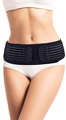 Thx4COPPER Ceinture Lombaire, Ceinture Sacro-iliaque Réglable, pour Support de Pelvienne, Soulage le bas du dos,Soutien pour Sciatique, Stabilise du Lombaire, Femme et Homme- L